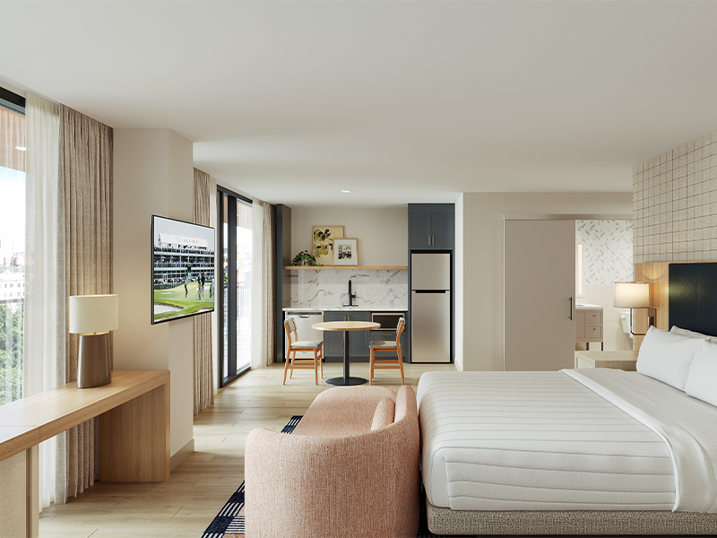 Bright open room inside Denizen McKinney