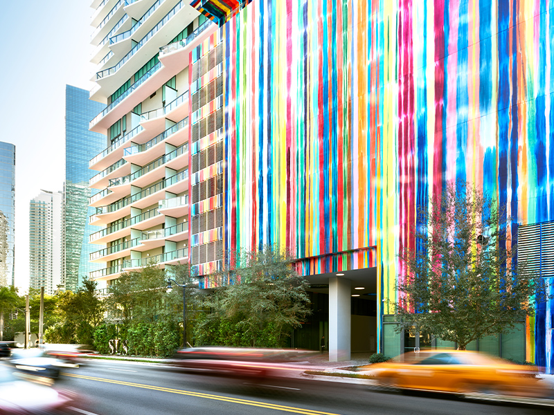 Exterior of Dua Miami Hotel