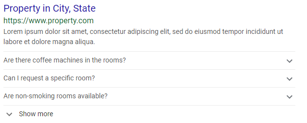 Indexed FAQs example